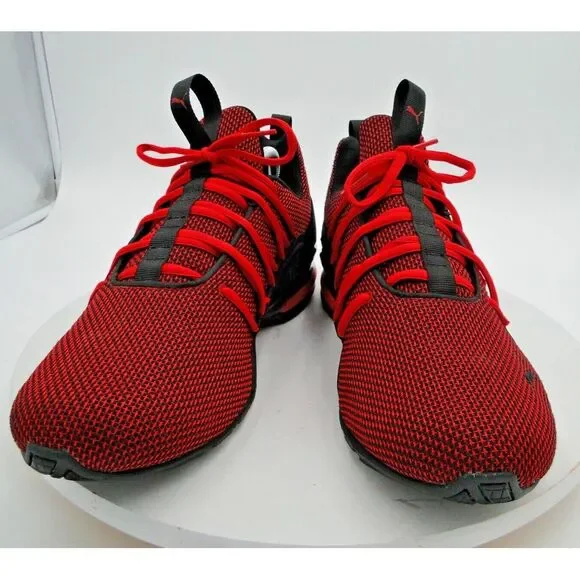 Puma Mens Axelion 192488 03 Red Casual Shoes Sneakers Size 11 - Picture 2 of 10